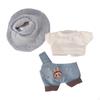 Plush Doll Clothes for 15cm 17cm Dress Up Soft Clothing Overalls