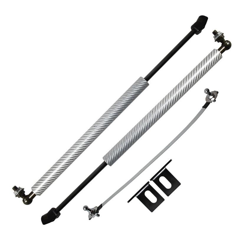 1 Set Gas Struts For Karry K50 2015-2017 Front Hood Bonnet Modify Lift Support Damper Shock Absorber Carbon Fiber Prop Rods
