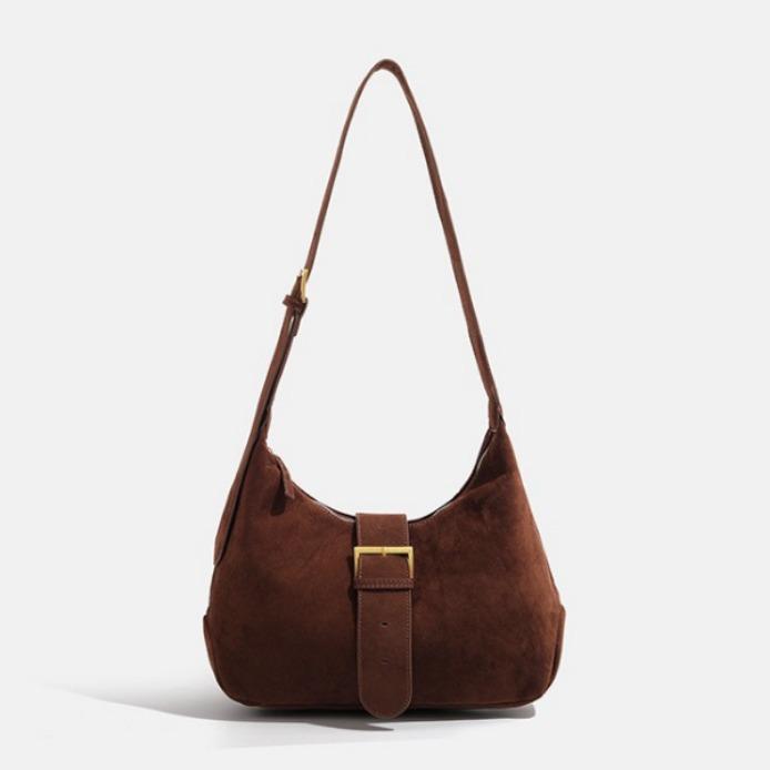 

Сумка женская новая ретро матовая дорожная подмышечная портативная на плечо коричневый