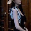 140*6cm Long Narrow Thin Scarf for Women Ins Trendy Tie Neckerchief Vintage Long Headband Bag Tie Decoration Fashion Accessories