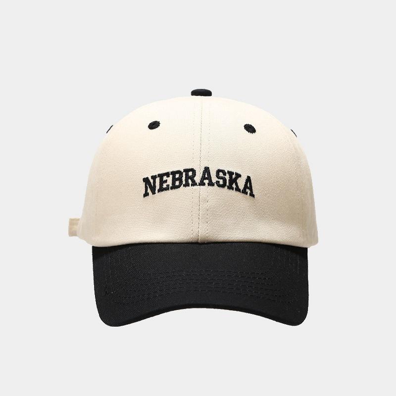 

1pc Retro Casual Baseball Cap for Women Spring Summer Outdoor Sun Protection Trucker Hat Color Block Design Windproof Breathable Adjustable
