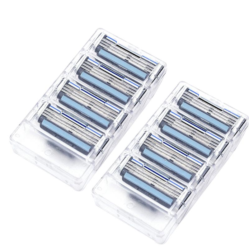 

8Pcs/lot Men s Shaving Razor Blades for Men Shaving 3 Layers Shaving Blade Cassette
