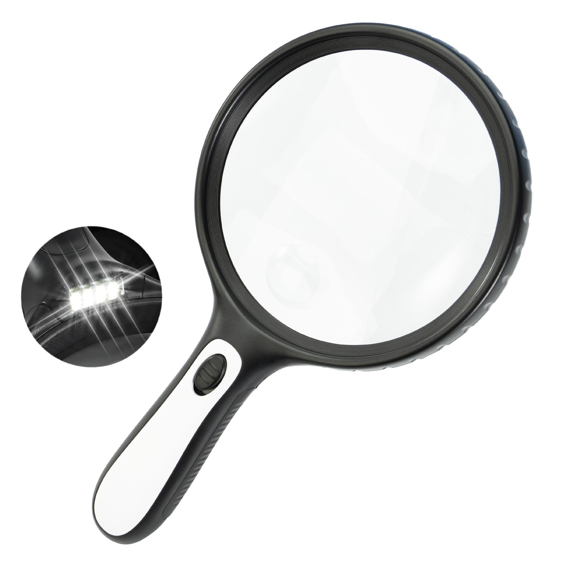 

Extra Large Magnifying Glass with Light for Reading, 145Mm, Suitable for Elderly Readers and Children for Observation 100mm