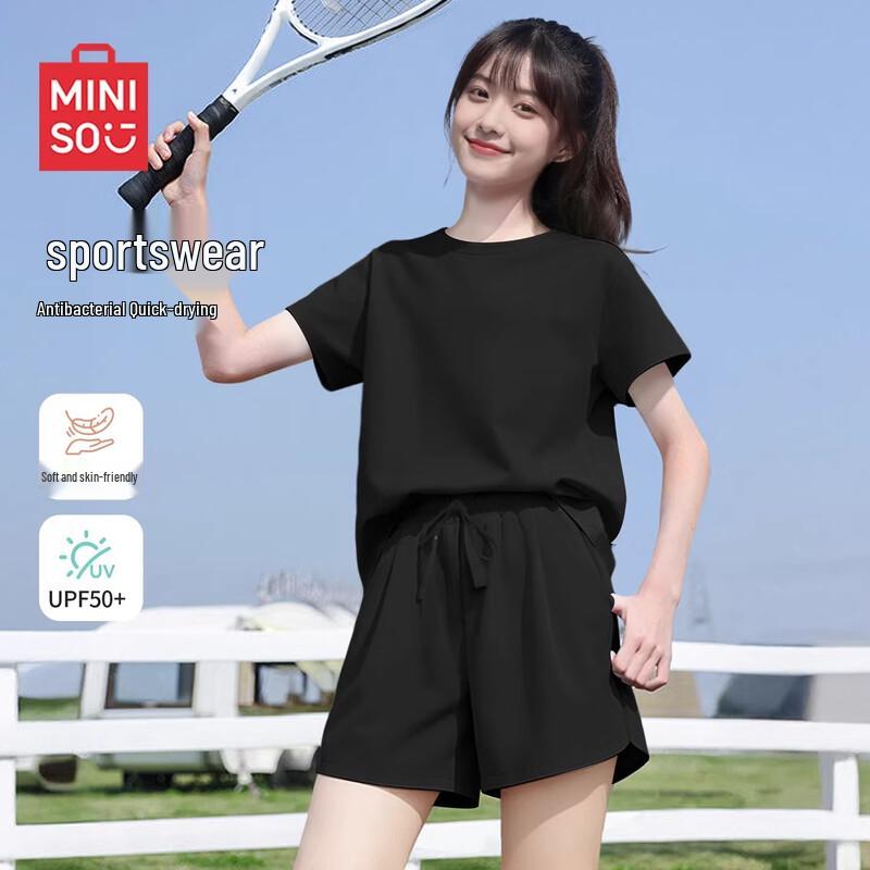 MINISO Women s Quick-Dry Summer Sportswear Set L