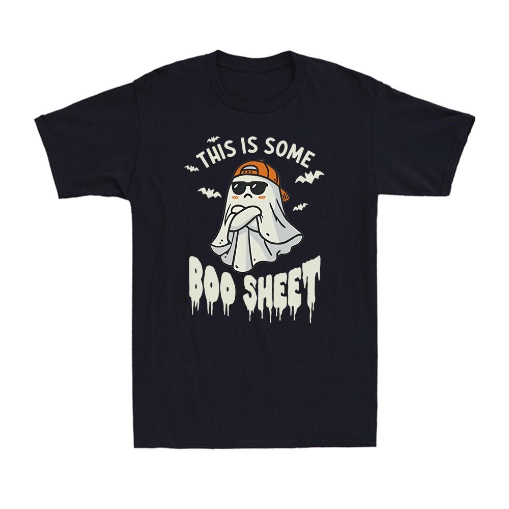 This Is Some Boo Sheet Shirt Funny Horror Halloween Ghost Vintage Men s T-Shirt Unisex T-Shirt XXL