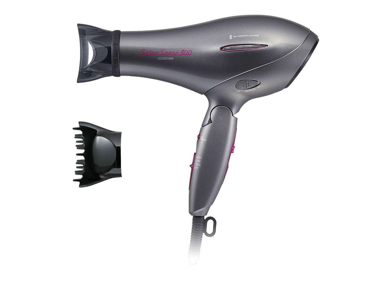 

Koizumi Hair Dryer Ion Balance Salon Sense 300 Gray KHD-9920/H