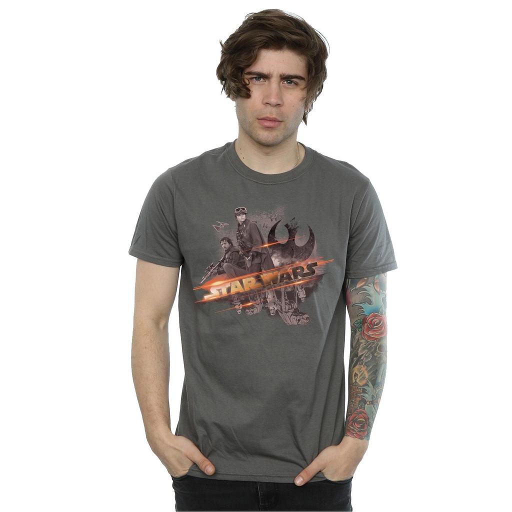 STAR WARS Mens Rogue One Rebel Team T-Shirt