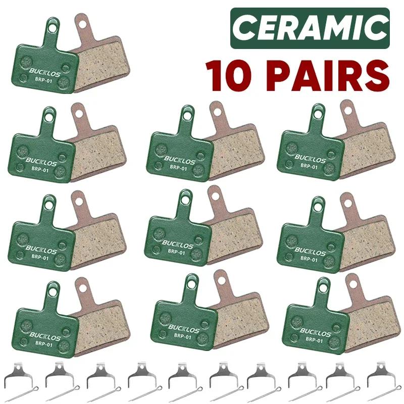 BUCKLOS MTB Ceramic Brake Pad Bicycle for Shimano B01S B03S B05S MT200 SRAM AVID High Heat Dissipation Pads Cycling Accessories