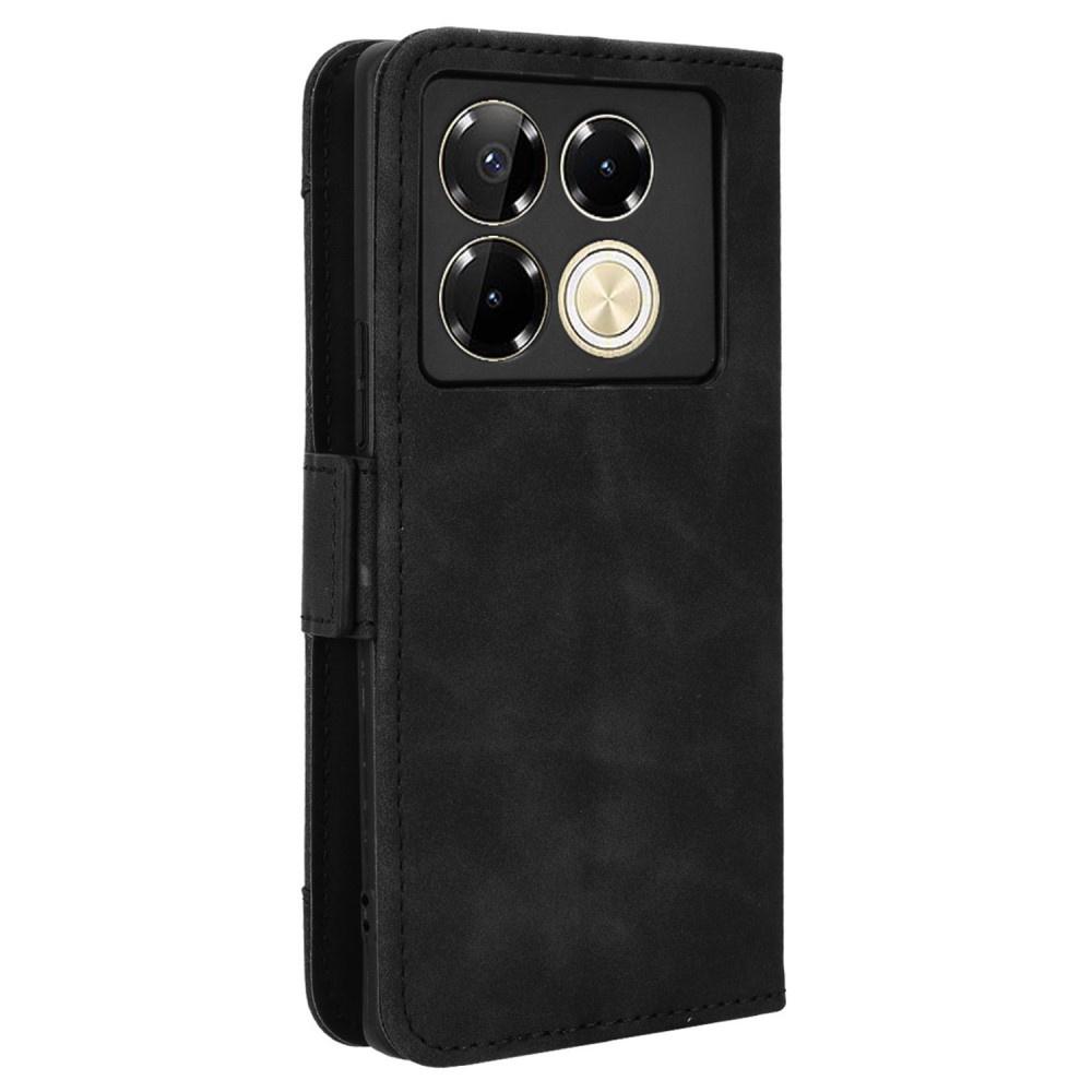 Flip Case for Infinix Note 40 Pro, Card Slot, Black