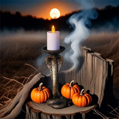 Halloween New Candlestick Ornaments Horror Atmosphere Specter Festival Decoration Candlestick Sculpture Ornaments