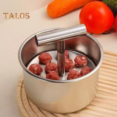 Máquina para hacer albóndigas de acero inoxidable, 6/12 bolas, manual, para cocina, extruida, herramienta fácil de limpiar