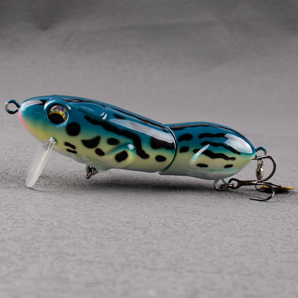 10cm 33g Floating Jointed Mouse Fishing Lure with Spinning Blade, Realistic Topwater Hard Bait Treble Hooks for Bass Freshwater Fishing