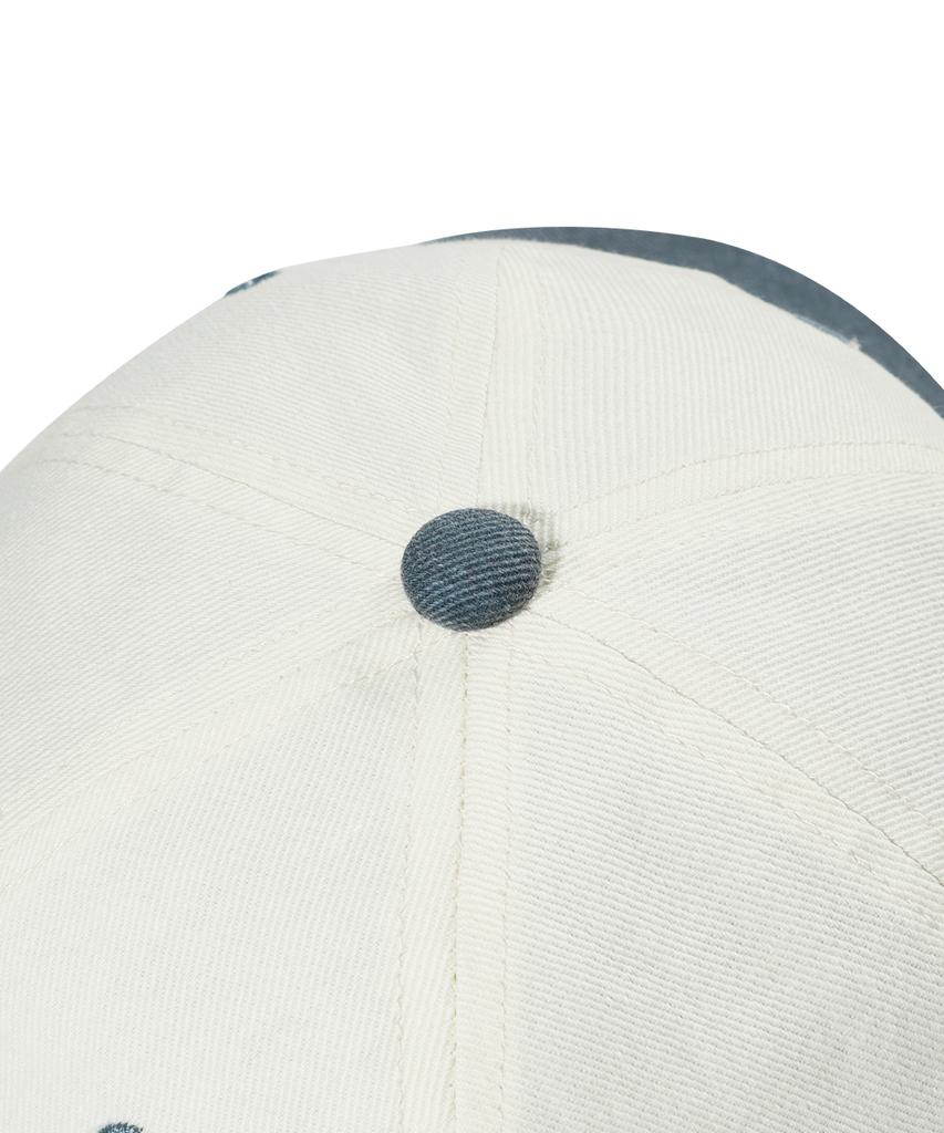 GAINSBORO Lettering Mix Cotton Ball Cap_Cream/Navy