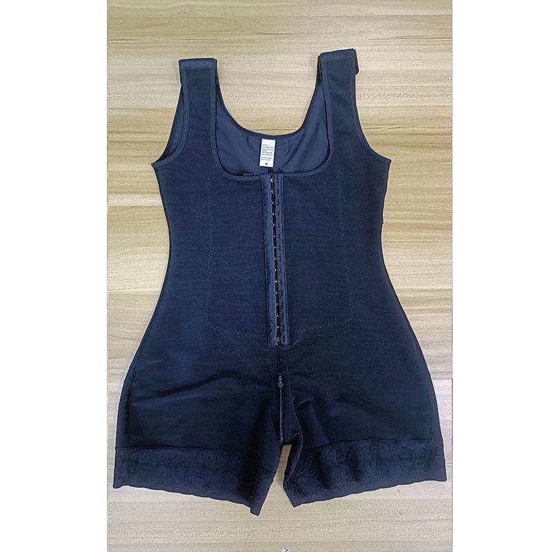 High-Waisted Body Sculpting Zipper Bodysuit: European & American Style Tummy Control Shapewear for Women.