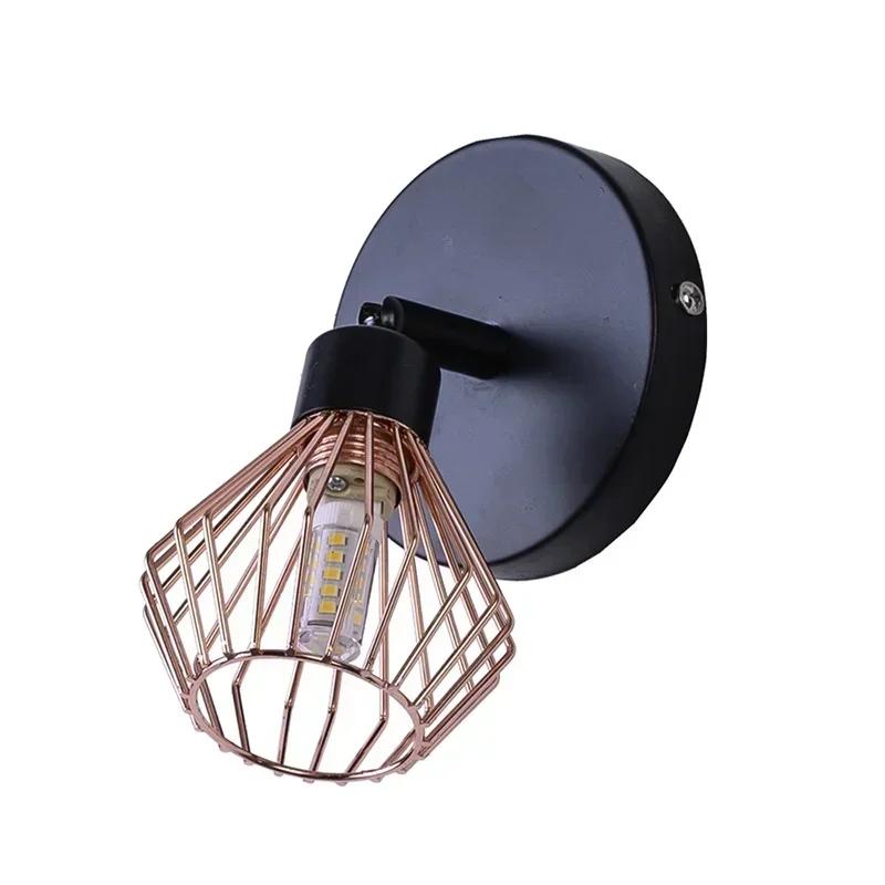 

Rotatable Black Gold Ceiling Lamps 1/2/3 Heads Creative Cage Angle Adjustable G9 Lights Bulb for Home Decor Lighting Fixtures No Bulb