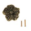 Brasses Flower Cabinet Pattern Knob Kitchen Cabinet Door Handle For Elegant Furniture Hardware Suitable For Humid Environment