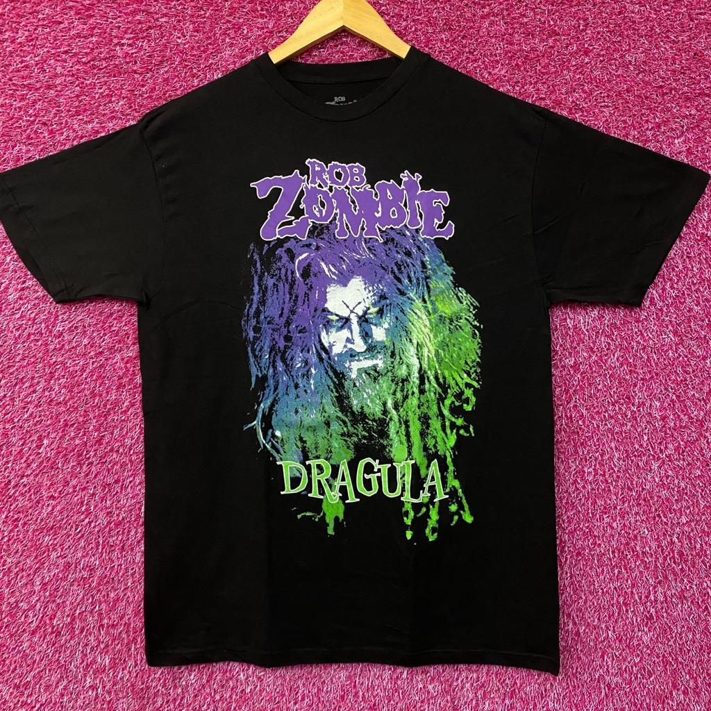 Rob Zombie Dragula Hellbilly Metal Band 100% Cotton T-shirt Mens Tees Top