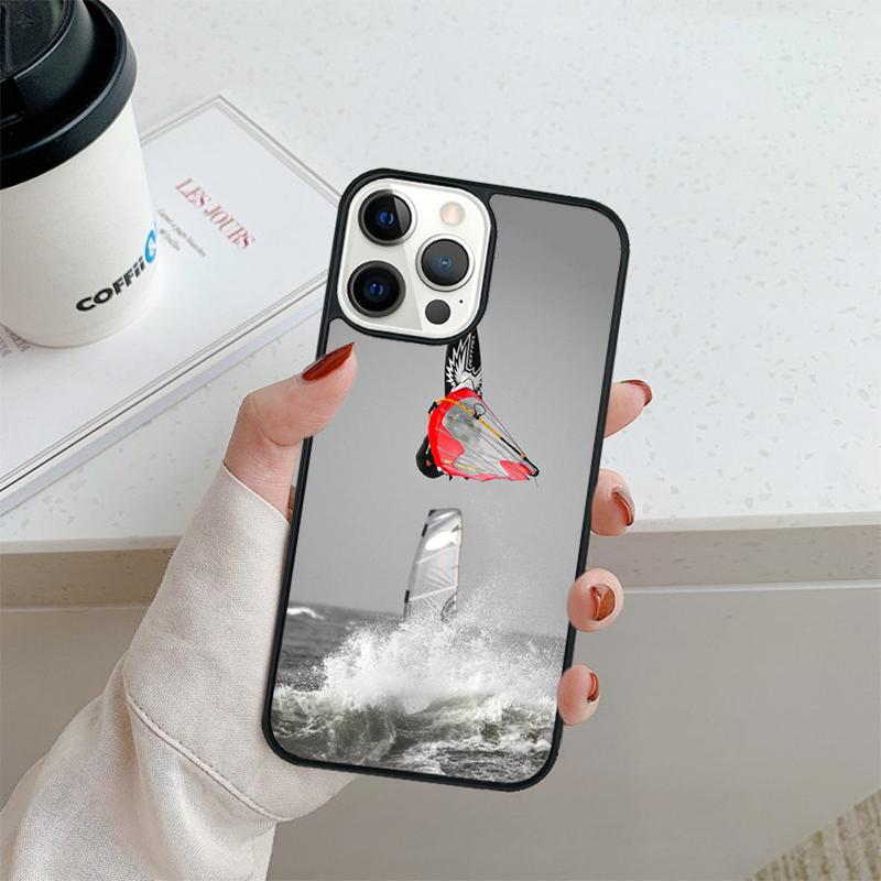 Extreme Sports Windsurf Sailing Phone Case For iPhone 17 Air 16 Pro Max 15 14 Plus 12 13 Shell Cover Coque
