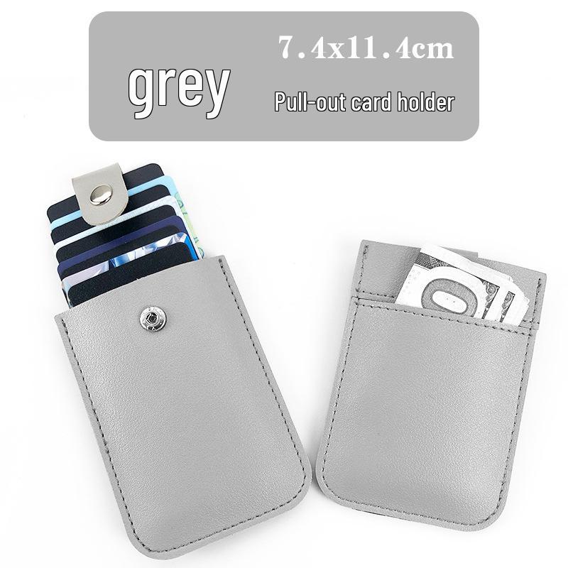Exquisite Anti-Theft RFID Leather PU Card Holder: Universal, Spacious, & Stylish for Women