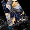 Watercolor Marble Phone Case For Samsung Galaxy S26 Ultra S25 Plus S24 FE S23 S22 5G S21 S20 Cover Black Soft