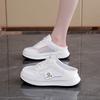 New Hollowed-out Breathable Thick-soled Height-increasing Casual Slippers Sandals and Board Shoes