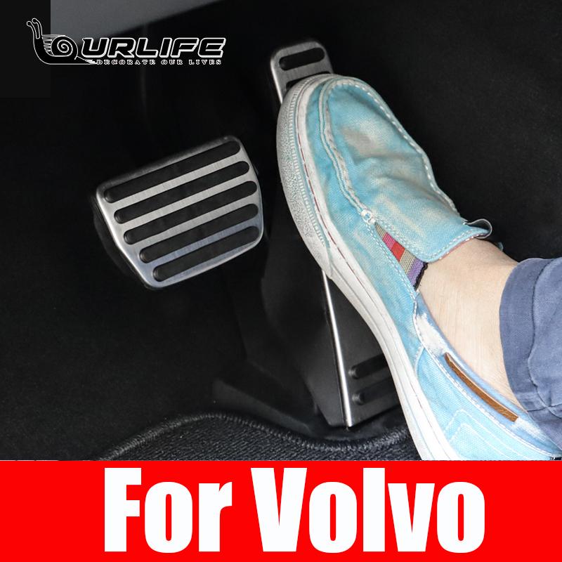Für Volvo XC60 XC90 S90 V90CC XC40 Gas Bremspedal Fußstütze Pedal Abdeckung Fall Schutz Dekoration
