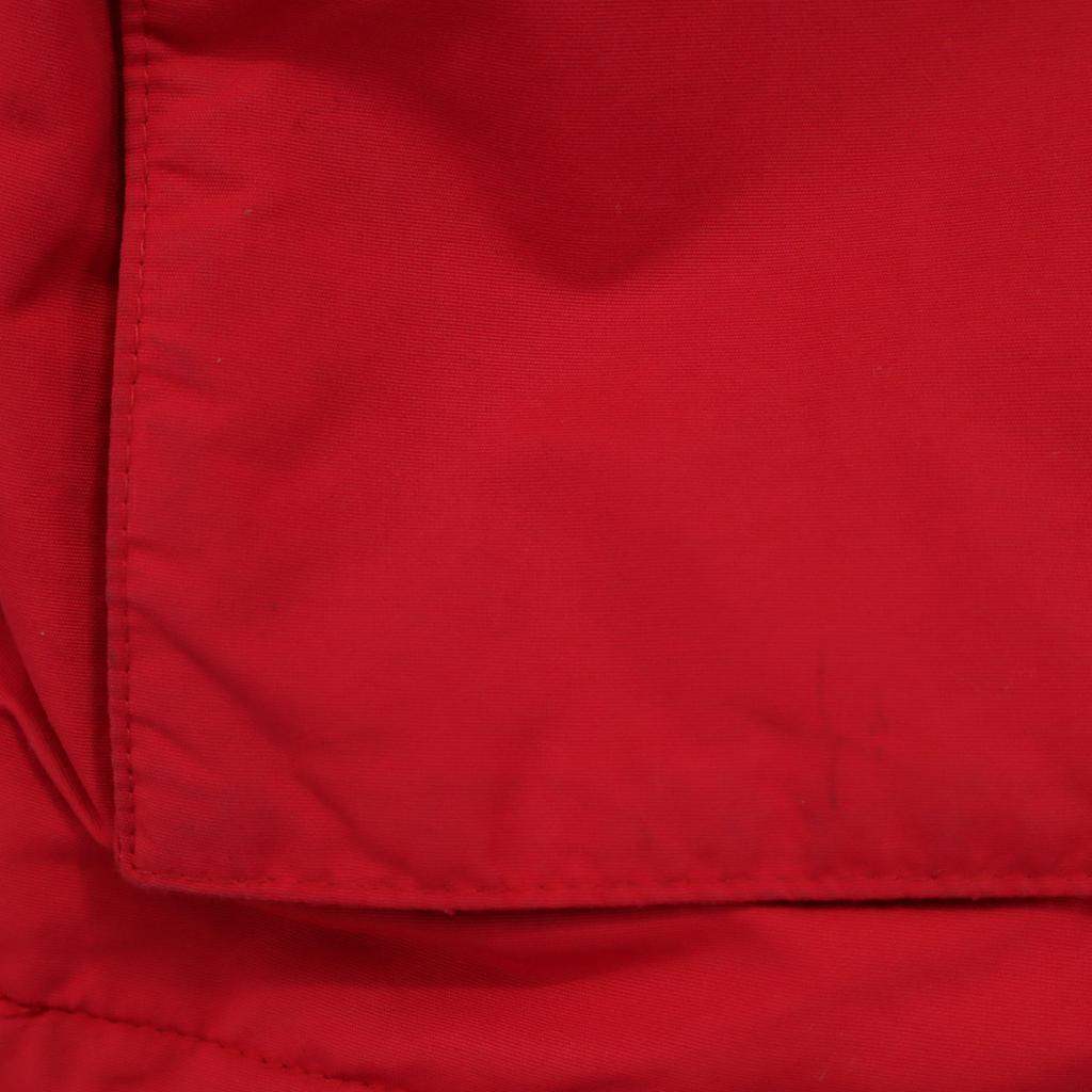 LANDS' END 90s Old Mountain Parka M Red Cotton Filling Women Used