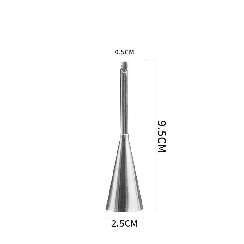 304 Stainless Steel One-Piece Molded Baking Tips for Large, Medium & Small Cakes Cookies and Cream Puffs