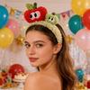 Fashionable Fruit Headwear Lightweight Plush Fabric Hair Band Props For Outdoor Activity And Daily Styling Tool