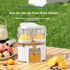 Centrifuga Elettrica a Doppia Testa Frullatore Alimentare Separazione Automatica Polpa e Succo Spremiagrumi Elettrico per la Casa Mixer