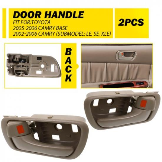 For 2002 2003 2004-2006 Toyota Camry Door ide Handle Beige Front Rear 2pc