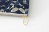 DDintex Ten to Sen Basic Pouch, Bird, Navy, 15 x 10.5 x 4.5cm [Dot and Line Embroidery Fabric]