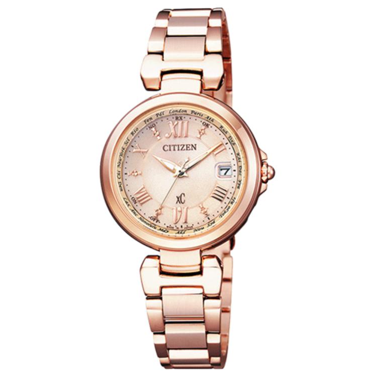 CITIZEN Ecology Drive Collection Solar Quartz Movement Stainless Steel Strap Watch Women s Watch EC1032-54X Rose Gold
