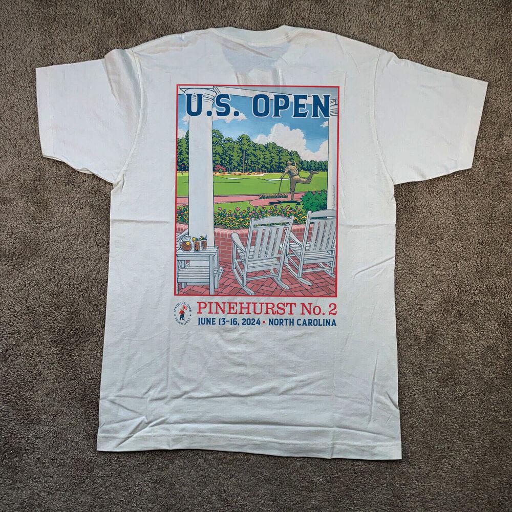 

Чемпионат США по гольфу 2024 Пайнхерст, унисекс футболка Топы Футболка 2XL