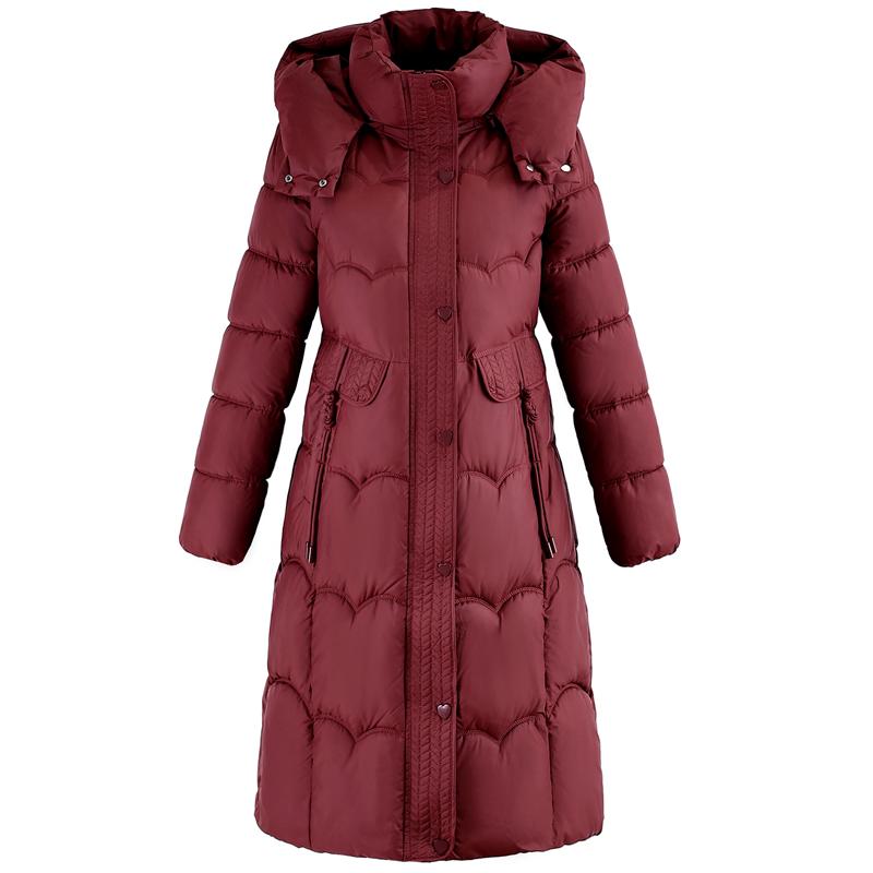 Fashion Woman Parkas Winter Long Coats Hooded Thick Warm Overcoat Women's Jackets