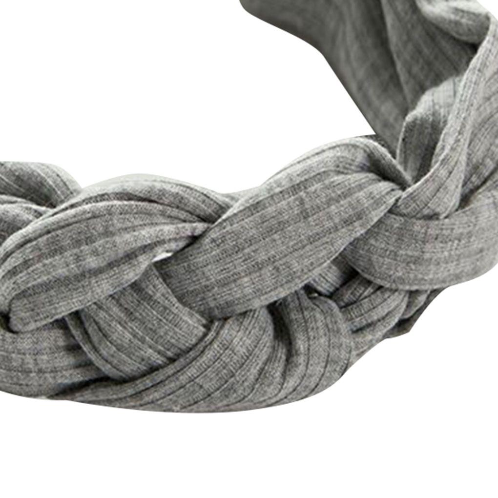 Chinese Knot Wide-Brimmed Facial Hair Band Retro Stretchy Makeup Headband Elastic Head Wrap