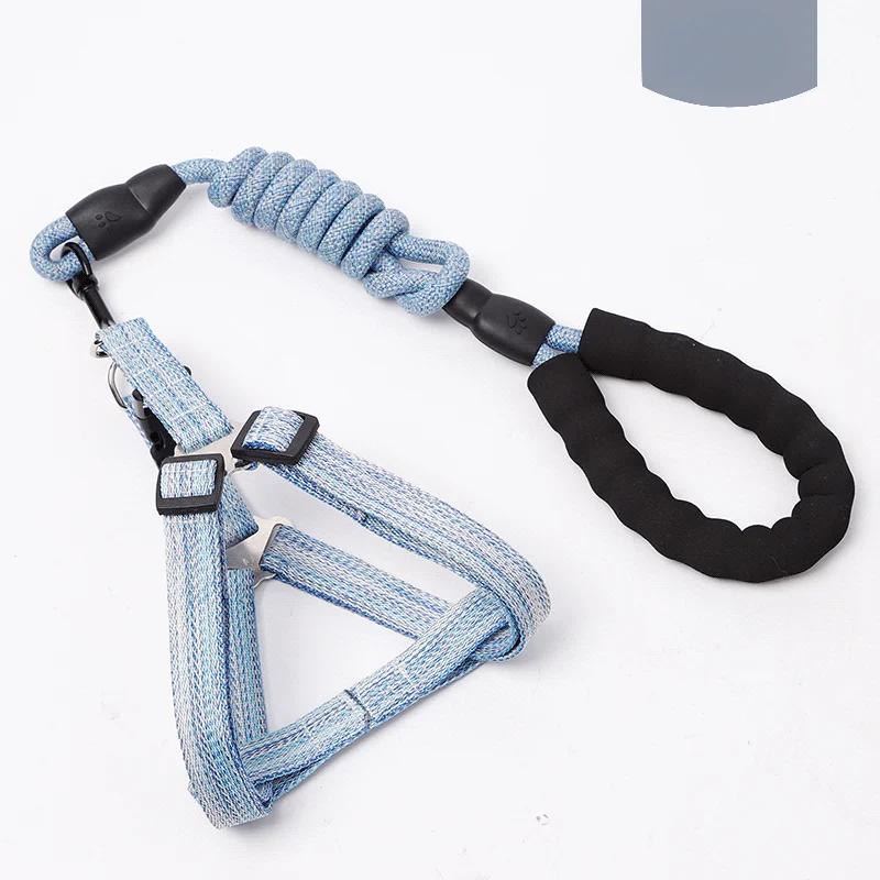 Dog Harness 1.2M Leash Set for Small Dogs Adjustable Puppy Cat Harness Vest Poodle Chihuahua Pug Outdoor Walking Pet Leash
