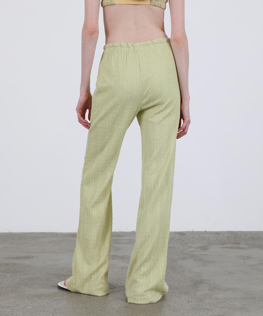 Leuba Layered Slim Boots Cut Pants - Avocado