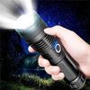Outdoor Waterproof Led Flashlight Powerful Rechargeable Flashlight 26650 Bright Light Lamp Camping Hand Light USB Flash Lamp