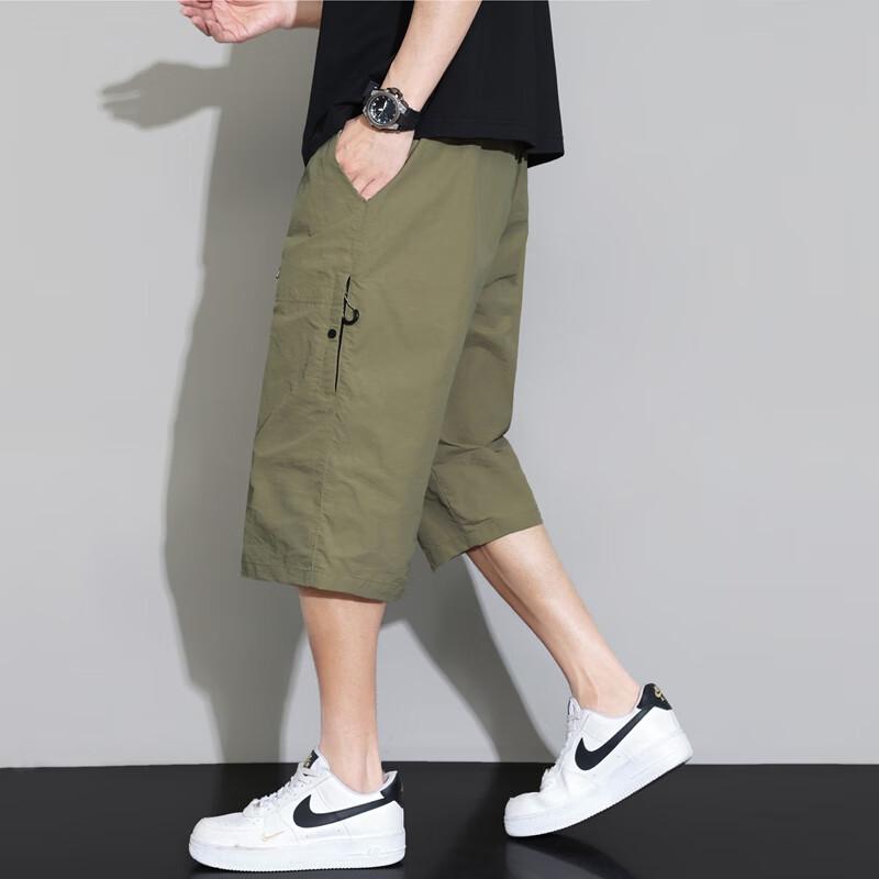Men's Summer Multi-Pocket Cargo Capri Pants