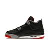Air Jordan 4 Retro GS Bred Reimagined Kids Sneakers Black Fire-Red Cement-Grey FQ8213-006