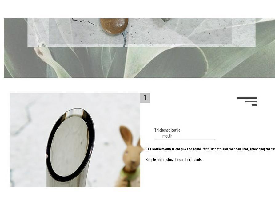 Elegant Glass Vase for Desktop Flower Arrangements - Creative Home Decor Ornament