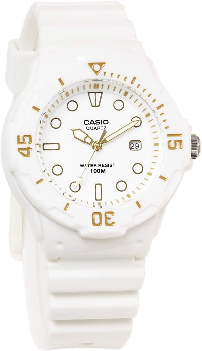 

CASIO Cheap Casio Watch Analog Cheap Casio Watch Calendar Resin Strap White Gold [Casio] Diver s Women s LRW-200H-7E2