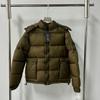 Mens Cotton Puffer Jacket With Patch Badge Hooded Loose Fit Streetwear Outdoor Winter Coat