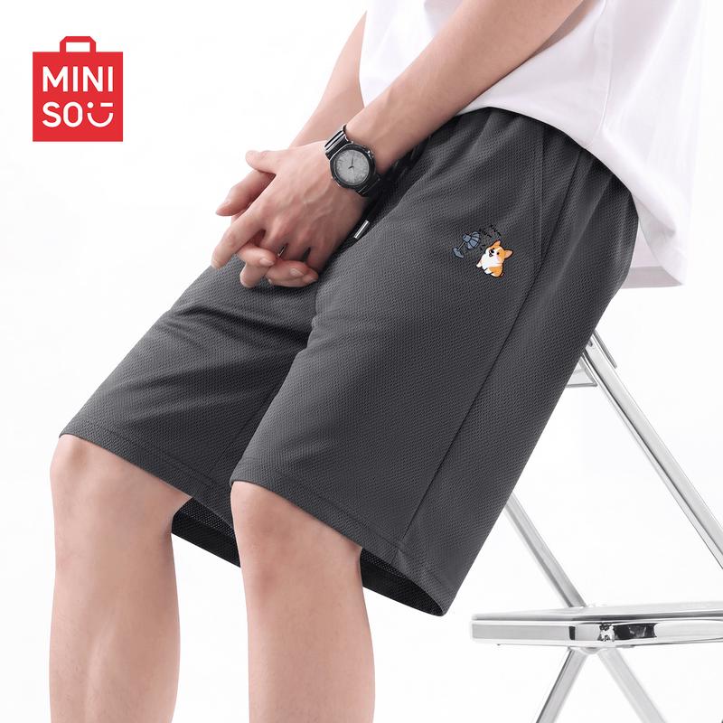 MINISO Men's Quick-Dry Breathable Summer Sport Shorts