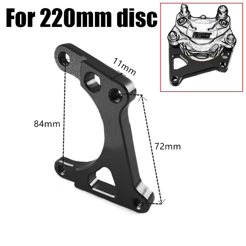 Brzdový třmen pro elektrokolo jedna sada Píst 84 mm Montáž Přední Zadní kolo Držák pro 180 200 220mm Brzdový kotouč pro Honda Yamaha Kawasaki