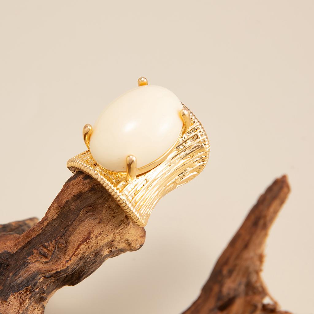 DIEZI Fashion Resin Acrylic Geometric Finger Rings For Women Girls Men 5 Colors Irregular Knuckle Gem Stone Joint Ring Jewelry