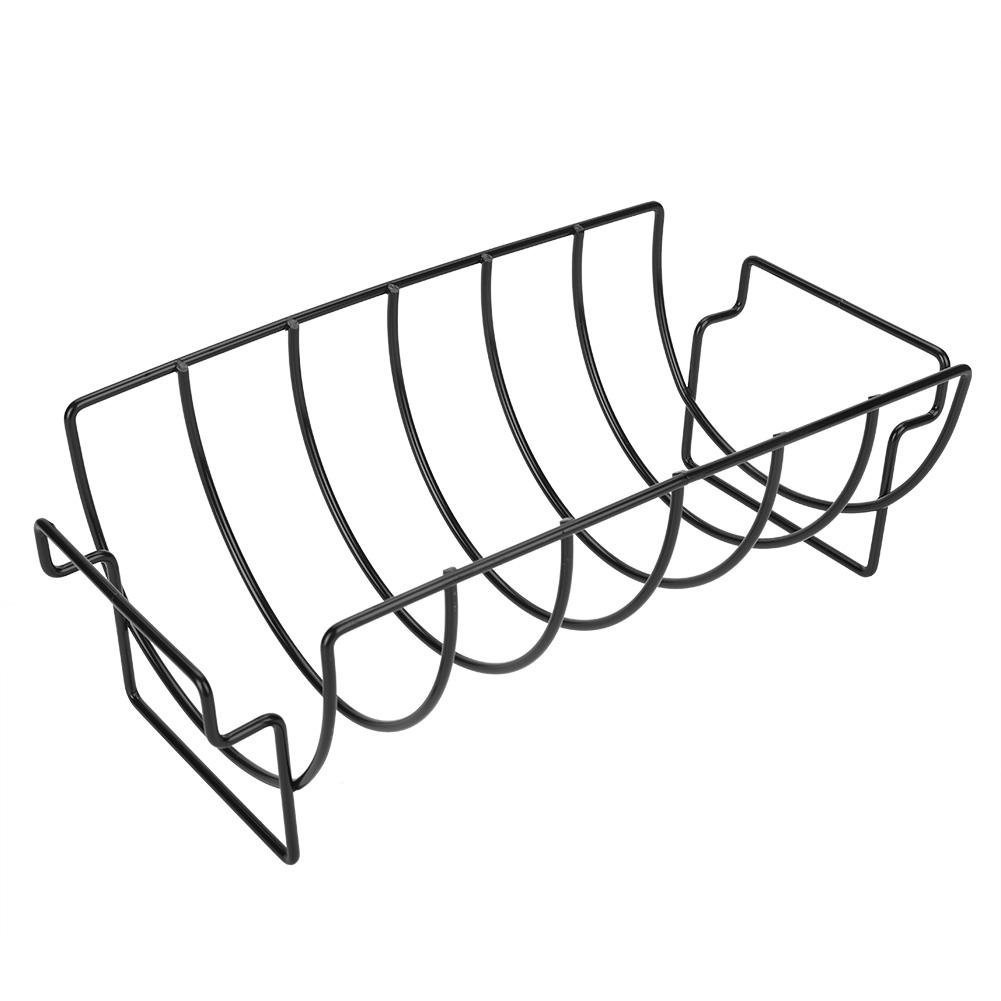 Outdoor Metal BBQ Tools Steak Holders Rib Rack Grilling Kitchen Tool