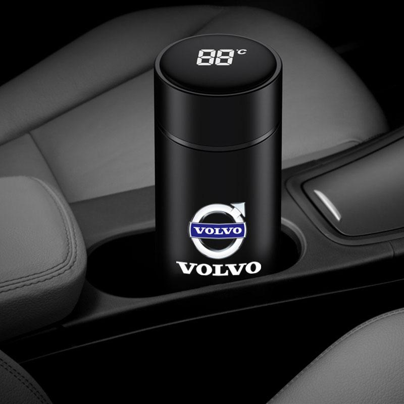 Auto Smart Display Temperatur Thermosbecher Isolierflasche Tragbar Für Volvo S60 S90 XC40 XC60 V90 S40 S80L Auto Zubehör