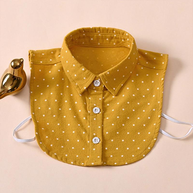Perfect Match Stripe Fake Collar Shirt Children Print Collares Mujer Cotton Detachable Collar Choker Kids Boys Girls Removable Half Shirt
